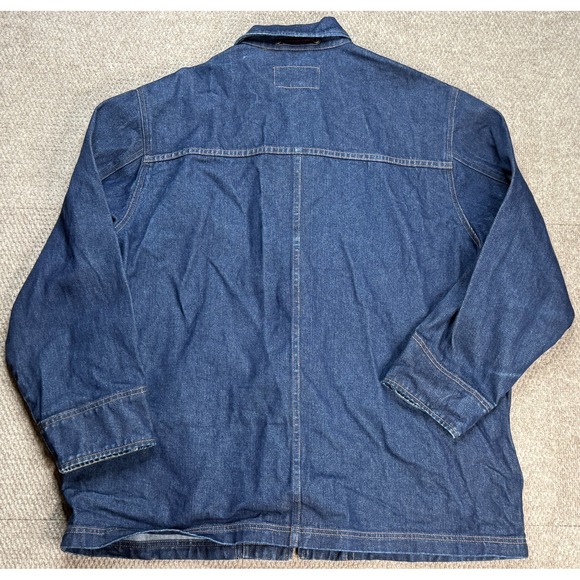 Lauren Jeans Co. Ralph Lauren Women's Vtg Fireman Clasp Denim Jacket Size 2X - Picture 9 of 11